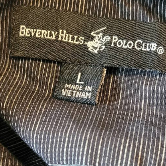 Beverly Hills Polo Large Long Sleeve Dress Shirt - Picture 7 of 9